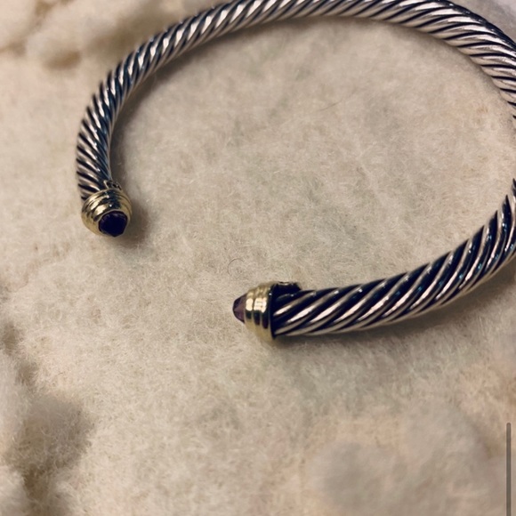David yurman cable bracelet with amethyst and gold - Picture 6 of 8